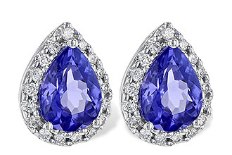 B190-69987: EARR 1.15 TW TANZANITE 1.32 TGW