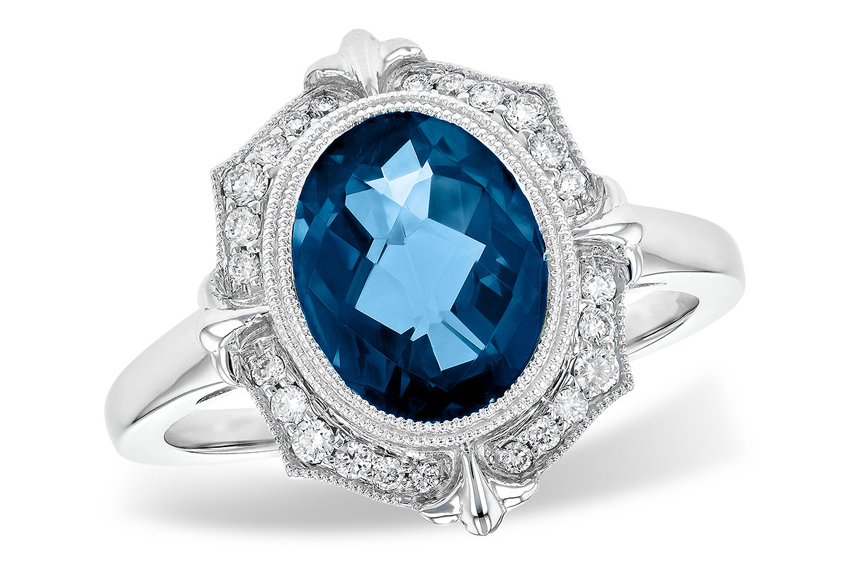 B190-71741: LDS RG 3.00 LONDON BLUE TOPAZ 3.16 TGW
