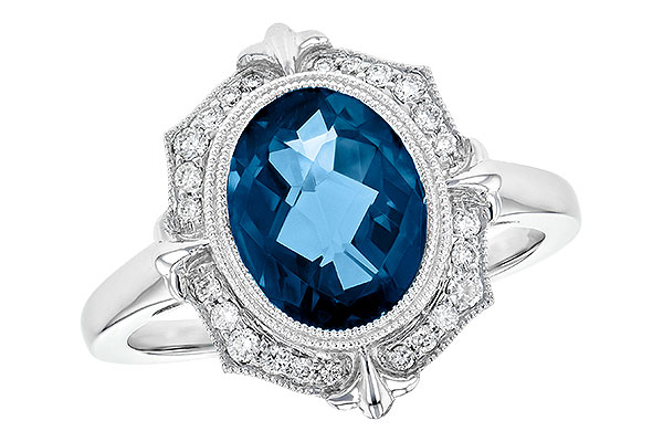 B190-71741: LDS RG 3.00 LONDON BLUE TOPAZ 3.16 TGW