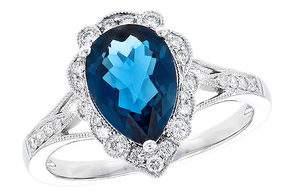 B273-43623: LDS RG 2.25 LONDON BLUE TOPAZ 2.47 TGW