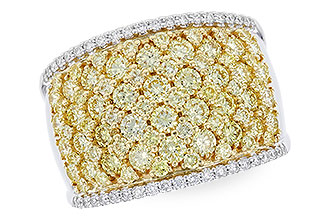 B274-30859: LDS DIA WED RG 2.19 YELLOW DIAS 2.37 TW