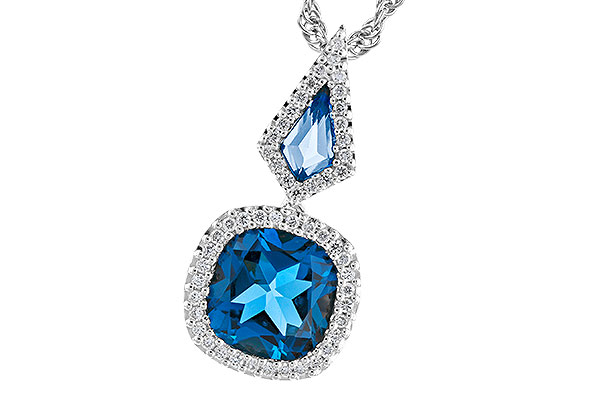 B274-31741: NECK 2.24 TW LONDON BLUE TOPAZ 2.40 TGW