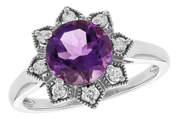 B274-32723: LDS RG 1.70 AMETHYST 1.84 TGW (8MM RD)