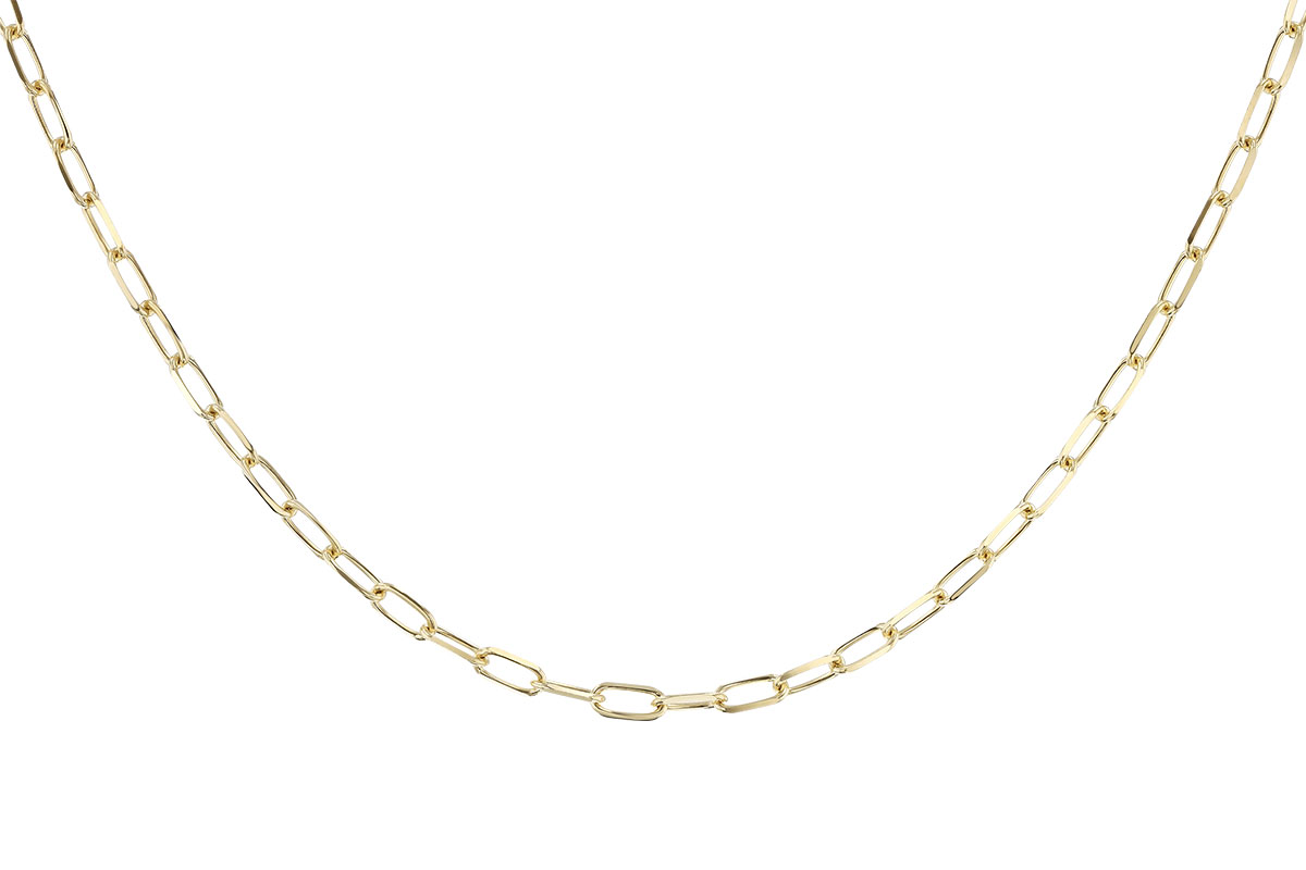 B274-33623: PAPERCLIP MD (24IN, 3.10MM, 14KT, LOBSTER CLASP)