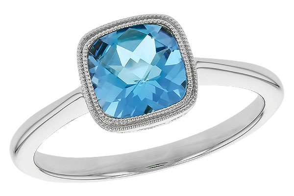 B274-34459: LDS RG 1.45 CT SWISS BLUE TOPAZ