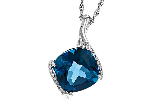 B275-25423: NECK 4.42 LONDON BLUE TOPAZ 4.50 TGW (10MM LBT)