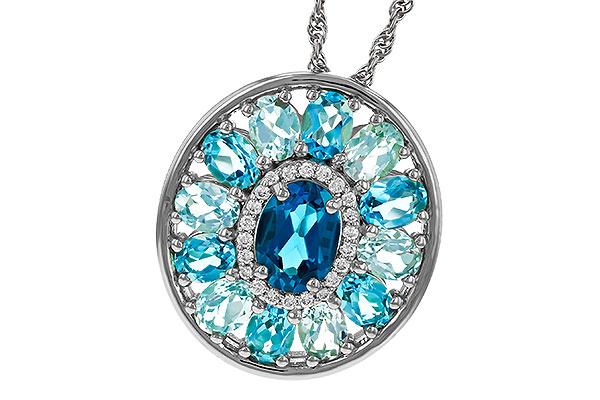 B275-25432: NECK 3.02 TW BLUE TOPAZ 3.10 TGW (7x5MM LBT CTR)