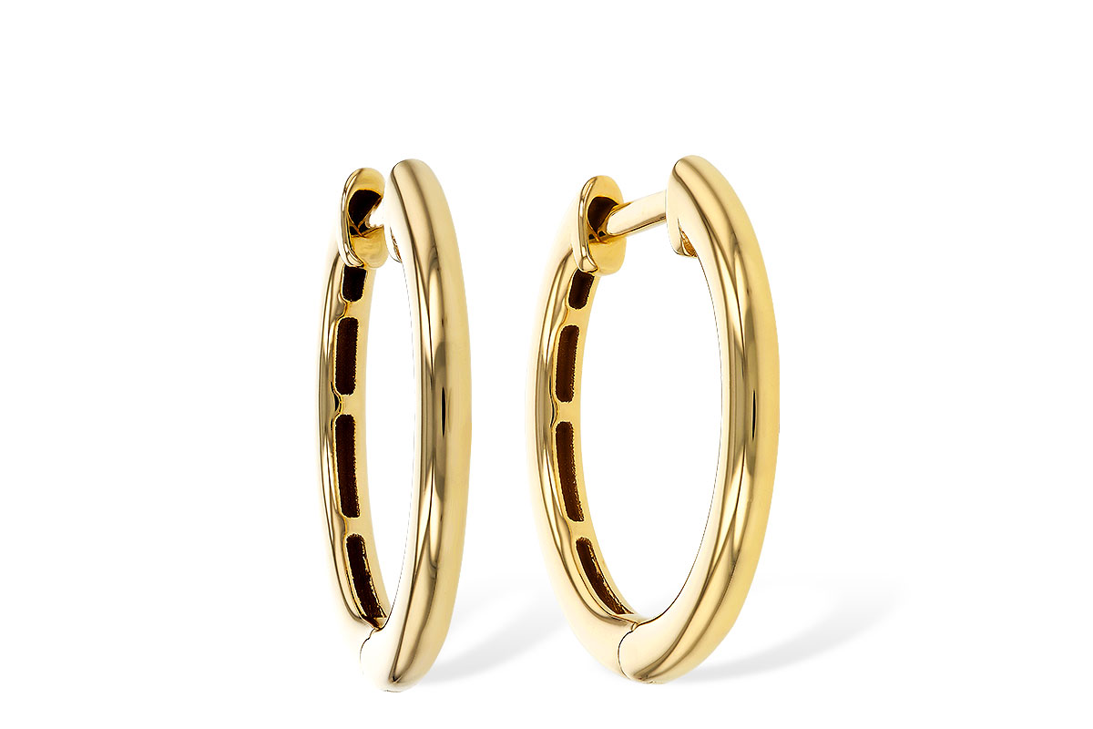 B275-26287: GOLD EARRINGS (16MM)