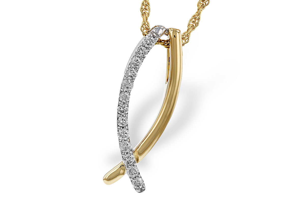B275-26296: NECKLACE .25 TW