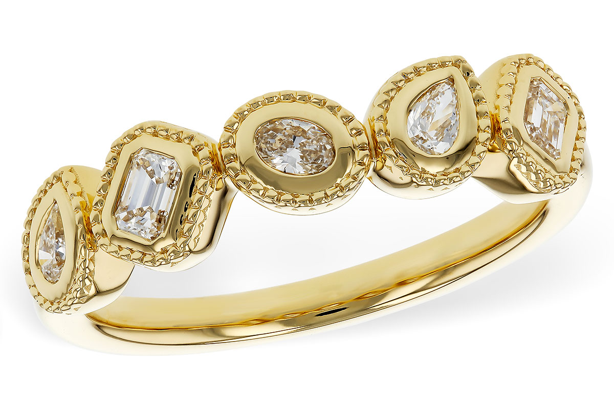 B275-26350: LDS DIA WED RG .34 TW FANCY CUT DIAS