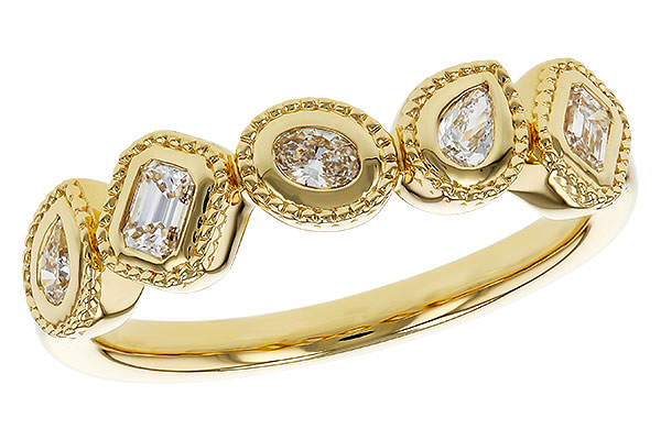 B275-26350: LDS DIA WED RG .34 TW FANCY CUT DIAS