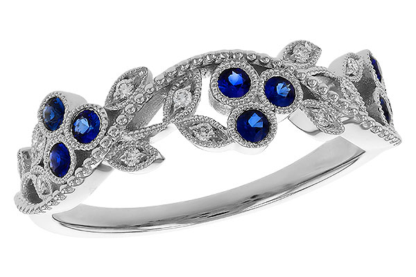B275-27187: LDS WED RG .23 SAPPHIRE .29 TGW