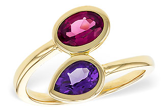 B275-27196: LDS RG 1.48 TW SEMI-PRECIOUS (AMY,RHODOLITE)