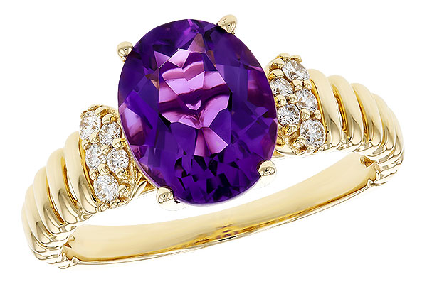 B276-09932: LDS RG 2.12 AMETHYST 2.26 TGW (10x8MM AMY)