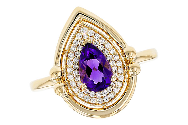B276-09959: LDS RG .70 AMETHYST .86 TGW (8x5MM AMY)