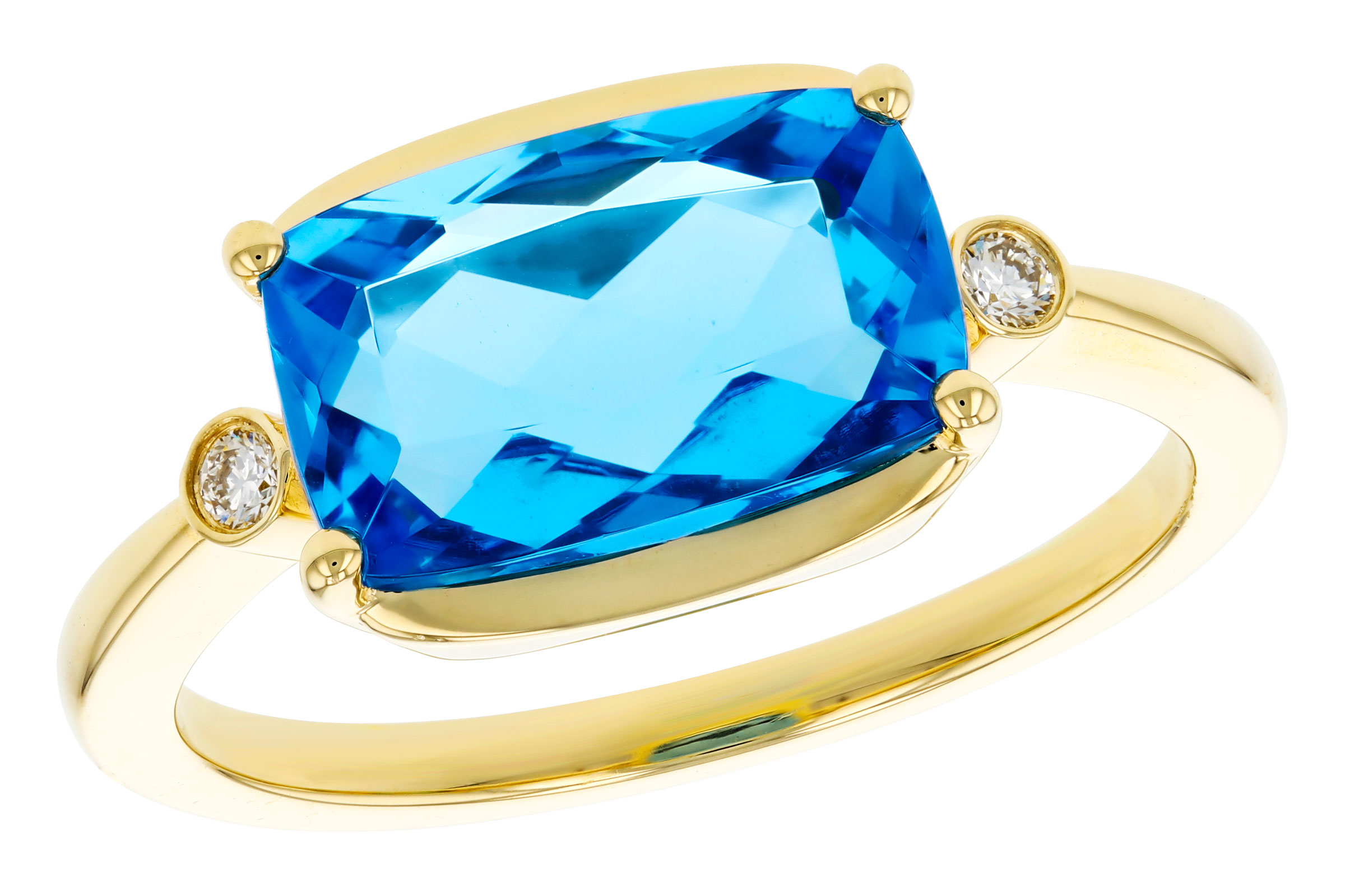 B276-11741: LDS RG 2.88 BLUE TOPAZ 2.92 TGW (11x7MM BT)