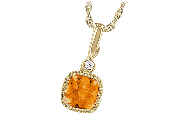 C184-35423: NECK .68 CITRINE .70 TGW