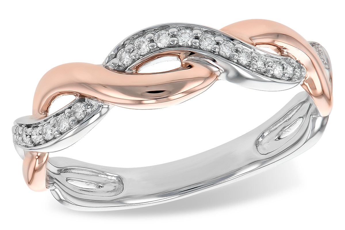 C186-12650: LDS DIA WED RG .10 TW (ROSE & WG)