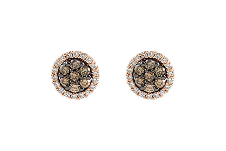 C187-08105: EARR .39 BROWN DIA .64 TW