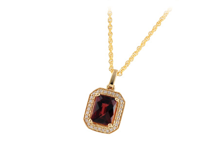 C187-93632: NECK 1.93 GARNET 2.04 TGW