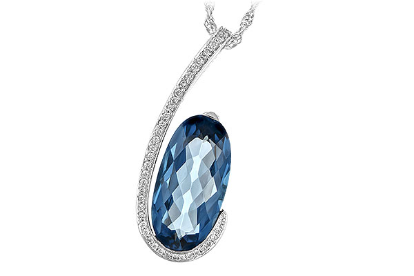 C189-74541: NECK 4.48 LONDON BLUE TOPAZ 4.60 TGW