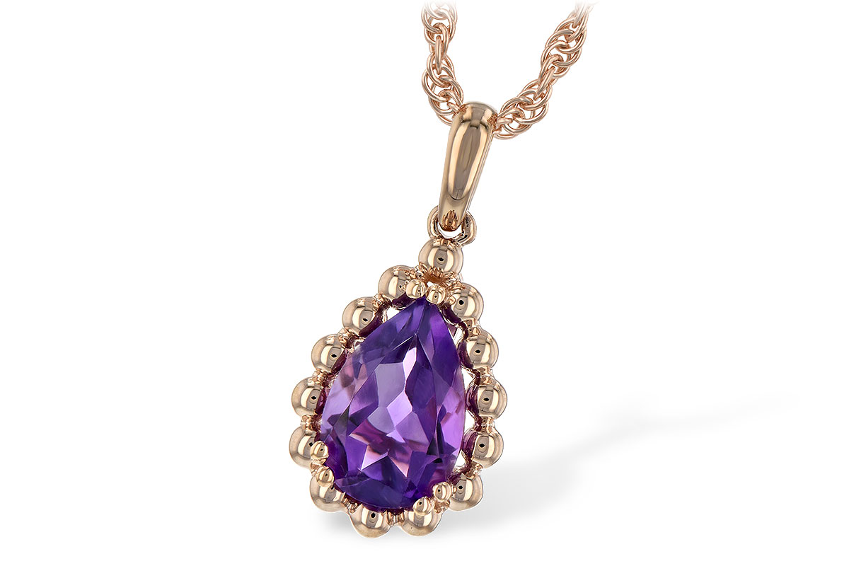 C189-77250: NECKLACE 1.06 CT AMETHYST