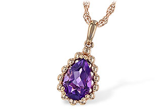 C189-77250: NECKLACE 1.06 CT AMETHYST