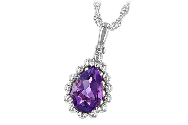 C189-77250: NECKLACE 1.06 CT AMETHYST