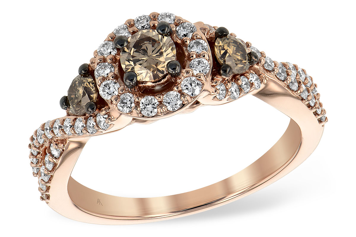 C189-79950: LDS DIA RG .23 BROWN CTR .97 TW