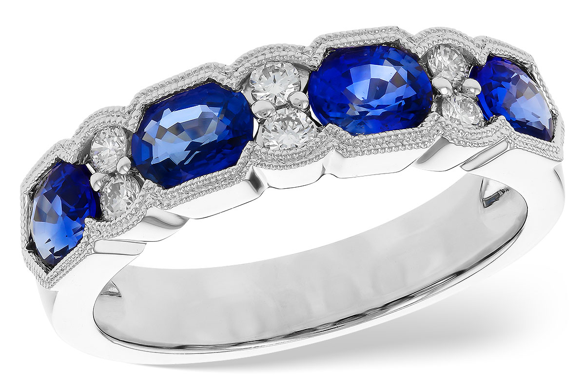C189-81805: LDS WED RG 1.72 SAPPHIRE 1.90 TGW (5x4MM SAPP)
