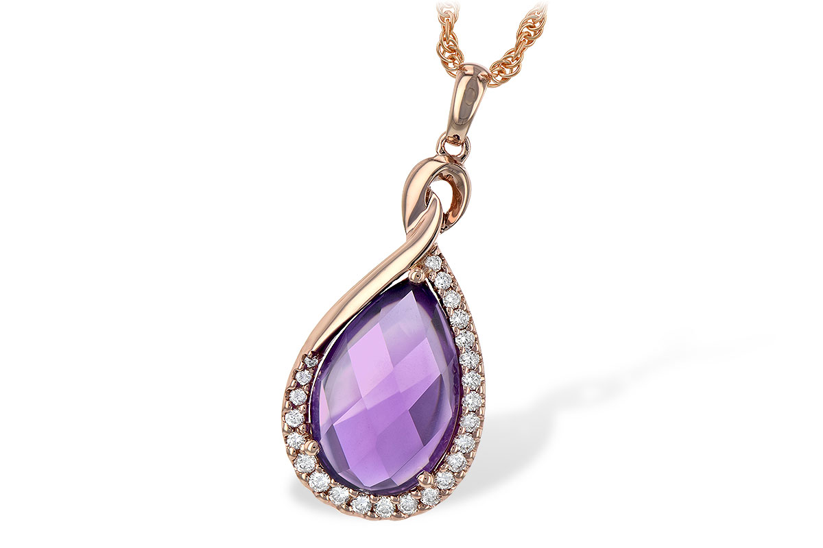 C189-81814: NECK 3.91 AMETHYST 4.10 TGW