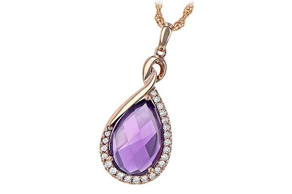 C189-81814: NECK 3.91 AMETHYST 4.10 TGW