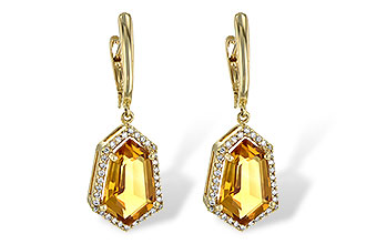 C190-65405: EARR 3.80 TW CITRINE 4.05 TGW