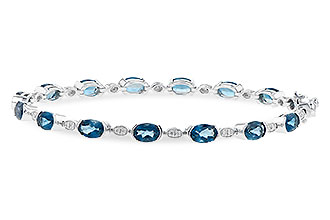 C190-69996: BRACELET 7.20 LONDON BLUE TOPAZ 7.36 TGW