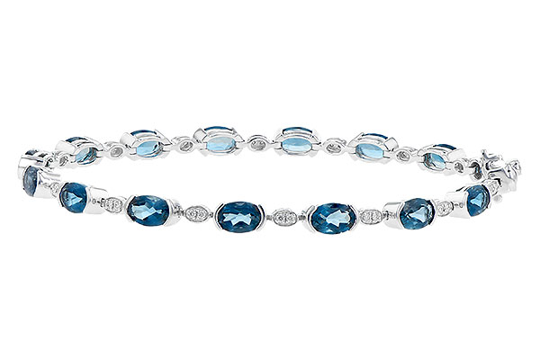 C190-69996: BRACELET 7.20 LONDON BLUE TOPAZ 7.36 TGW