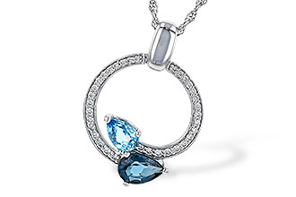 C190-70859: NECK 1.22 BLUE TOPAZ 1.40 TGW