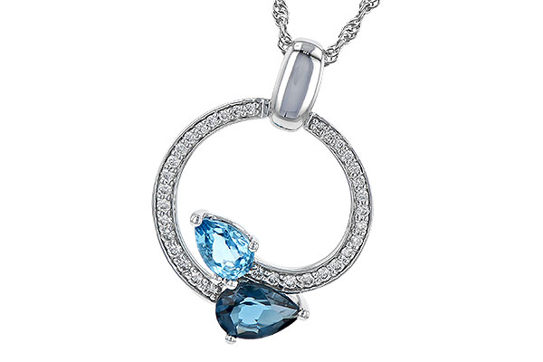 C190-70859: NECK 1.22 BLUE TOPAZ 1.40 TGW