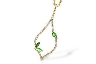 C190-70896: NECK .35 GREEN GARNET .55 TGW