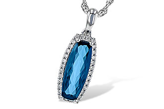 C190-71732: NECK 1.58 LONDON BLUE TOPAZ 1.70 TGW