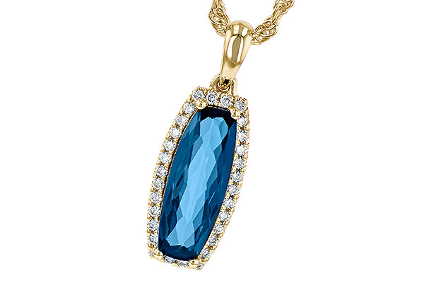 C190-71732: NECK 1.58 LONDON BLUE TOPAZ 1.70 TGW