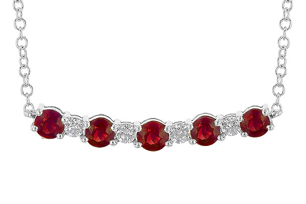 C190-72641: NECK .58 TW RUBY .70 TGW