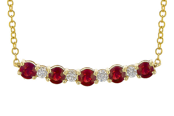 C190-72641: NECK .58 TW RUBY .70 TGW