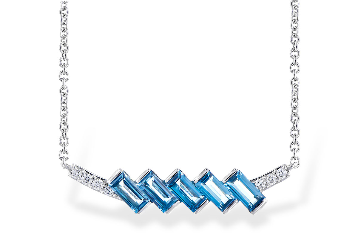 C273-44523: NECK .75 LONDON BLUE TOPAZ .80 TGW