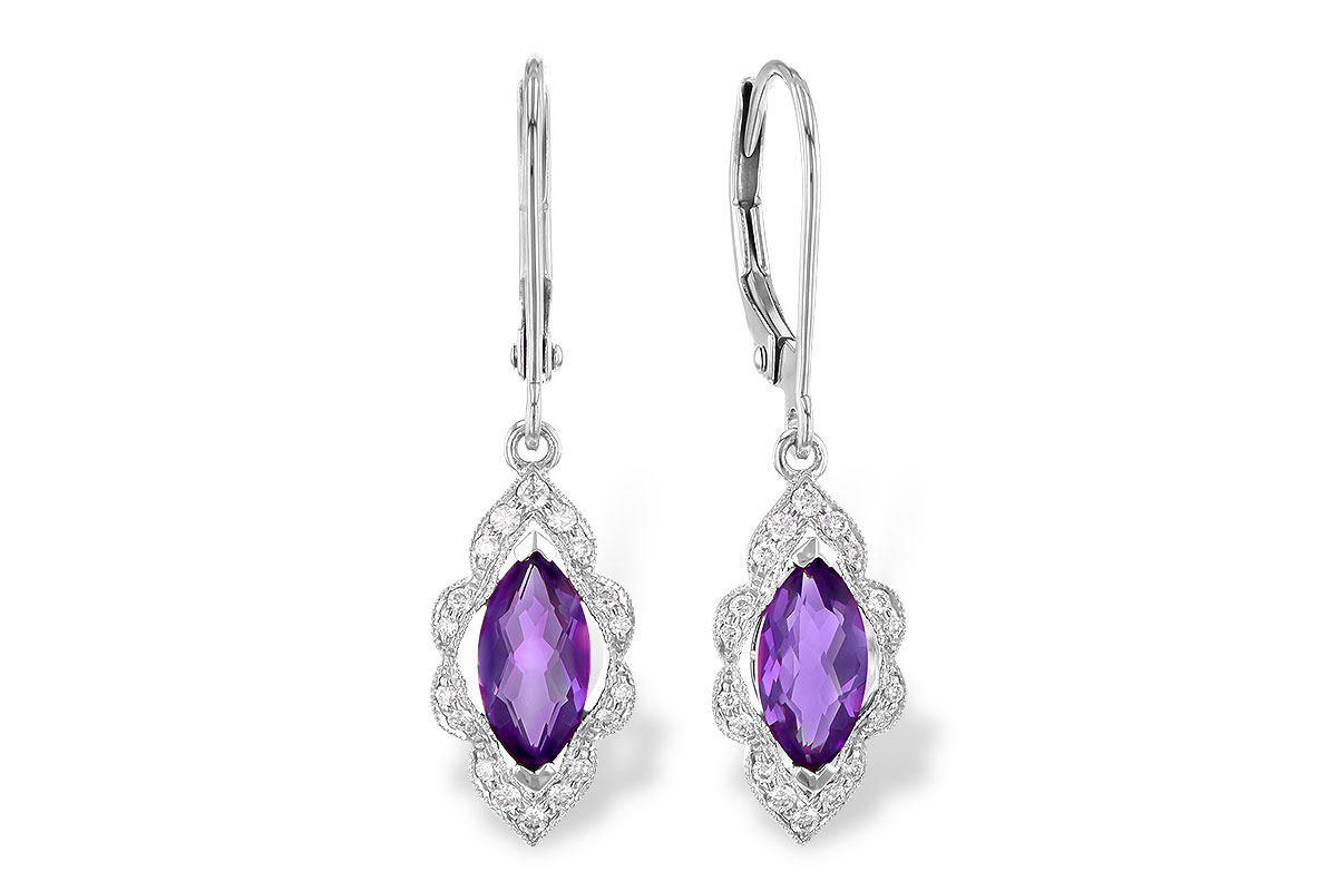 C273-45368: EARR .92 TW AMETHYST 1.07 TGW