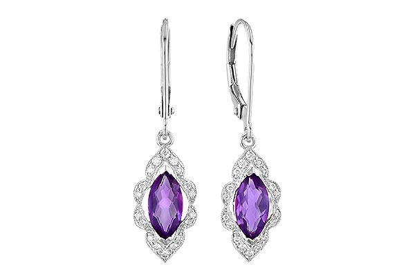 C273-45368: EARR .92 TW AMETHYST 1.07 TGW