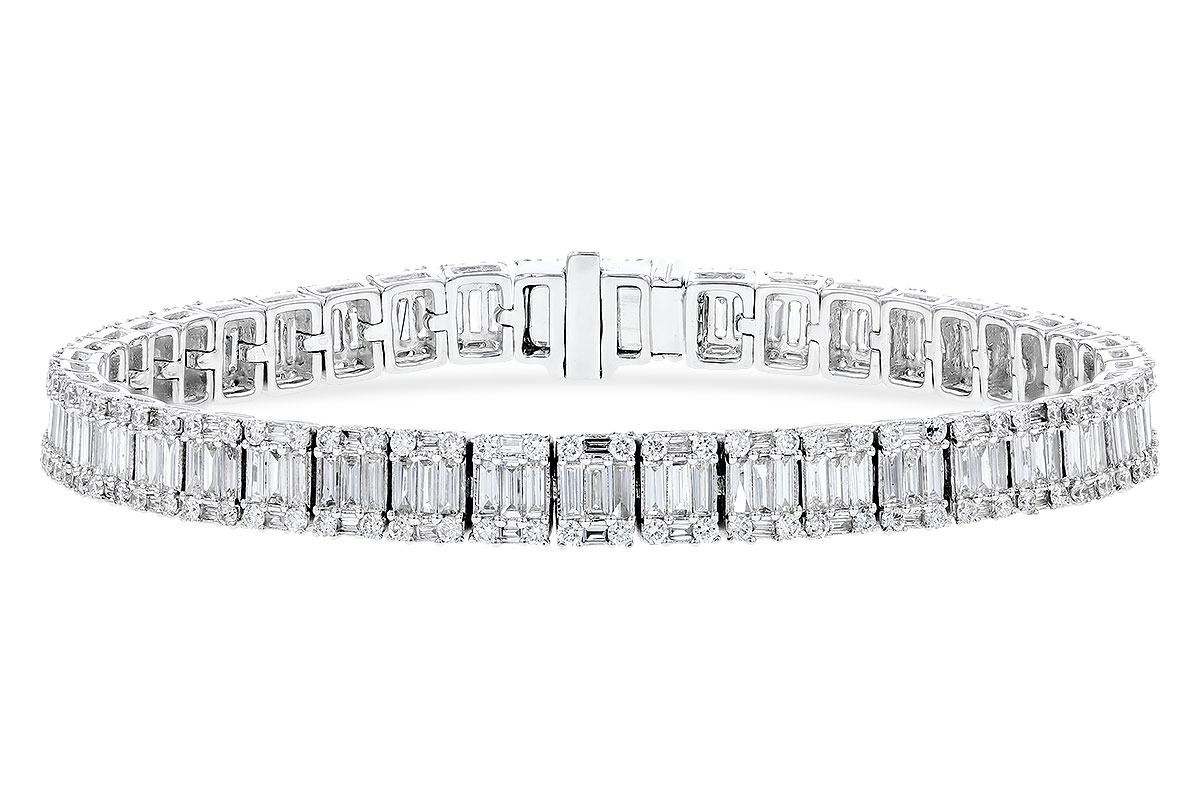 C274-29968: BRACELET 2.72 TW BAGUETTES 4.10 TW