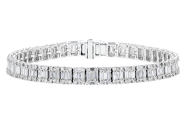 C274-29968: BRACELET 2.72 TW BAGUETTES 4.10 TW