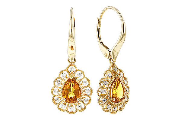 C274-30896: EARR .74 TW CITRINE .90 TGW