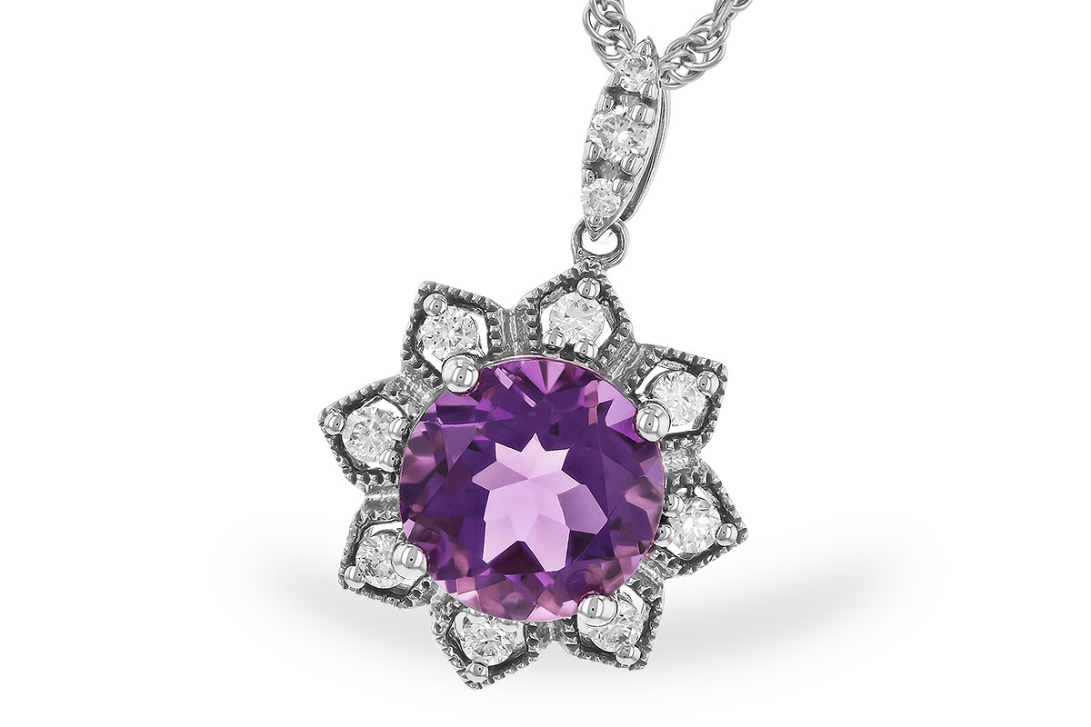 C274-32723: NECK 1.70 AMETHYST 1.87 TGW (8MM RD)