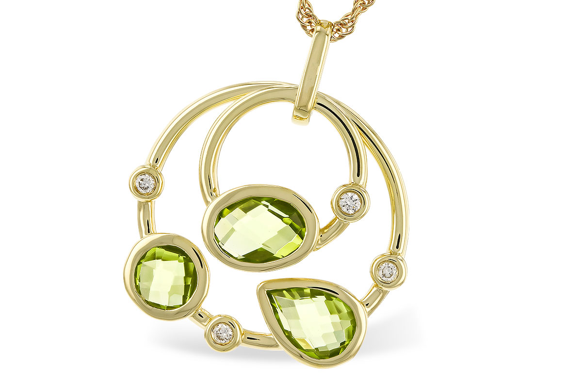 C275-19014: NECKLACE 2.20 PERIDOT 2.26 TGW